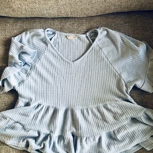 Altar’d state pale blue top.